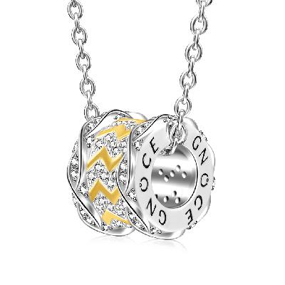 Infinity Wave Pendant Necklace