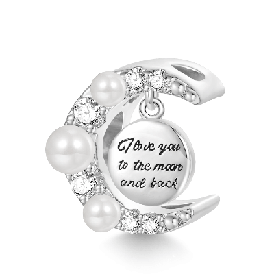 Pearl Moon Charm