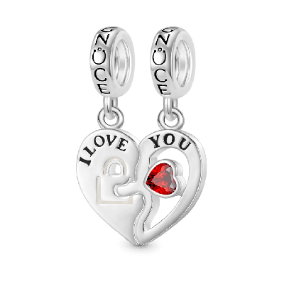 Key Lock Couple Pendant
