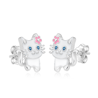 Cat Stud Earrings