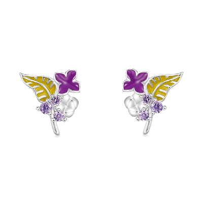 Lilac Stud Earrings