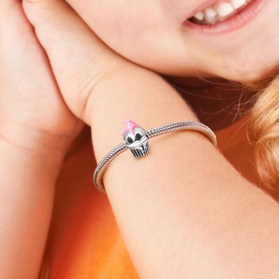 Skull Cup Cake Charm