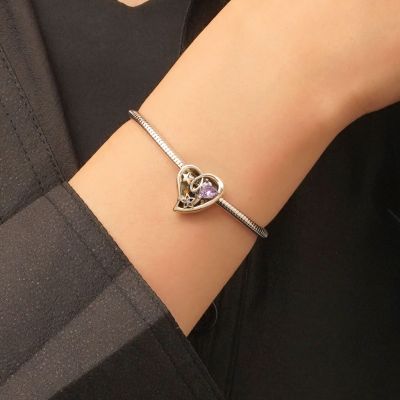 Magic Light-up Pink Heart Charm