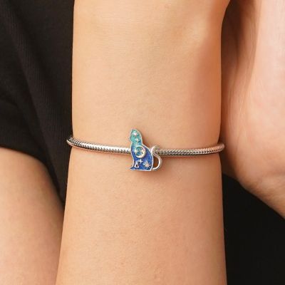 Cat Star Moon Charm