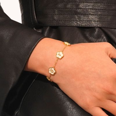 Flowers LOVE Adjustable Bracelet