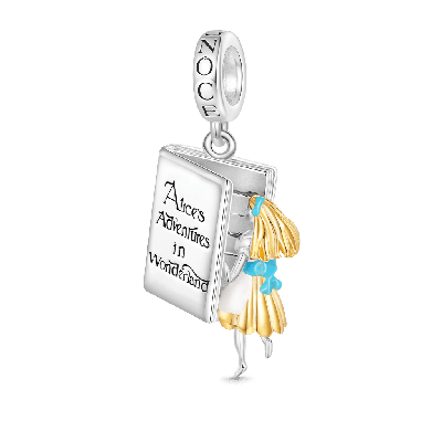 Alice Adventure In Wonderland Book Pendant
