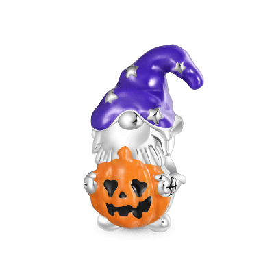 Halloween Gnome Pumpkin Charm