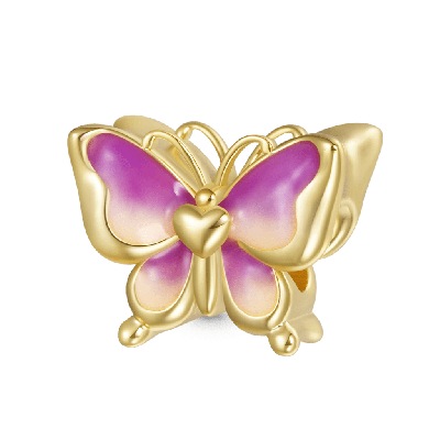Gradient Purple Butterfly Charm