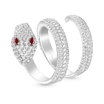 Diamond Pave Snake Wrap Ring