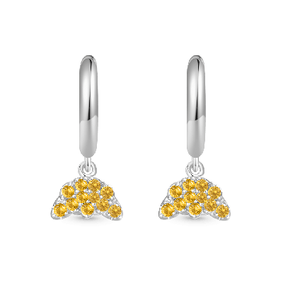 Croissant Bread Hoop Earrings
