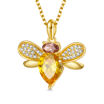 18K Gold Plated Bee Necklace