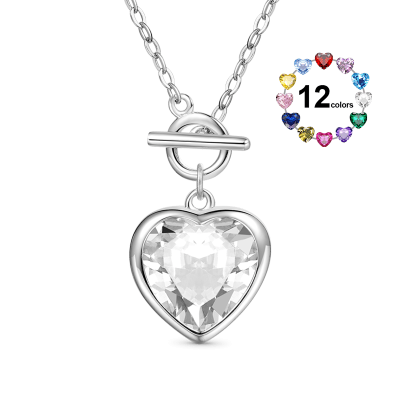 OT Buckle Heart Necklace