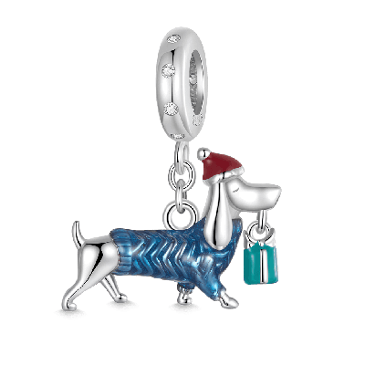 Christmas Dachshund Pendant