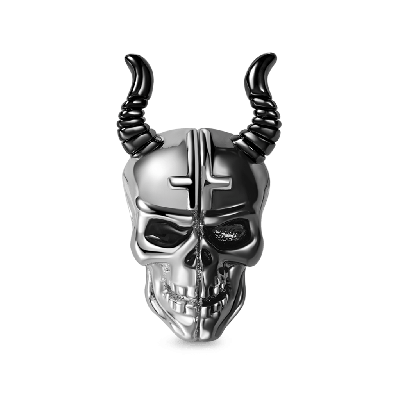 Skull with Horns Charm