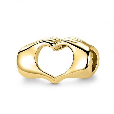 'Forever in Our Hearts' Finger with Heart Charm