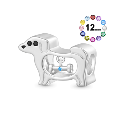 Hollow Puppy Bone Charm