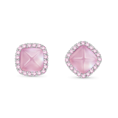Natural Rose Quartz Earrings