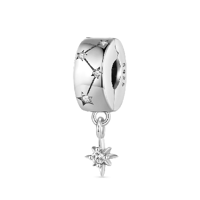 Starburst Round Clip Buckle Charm