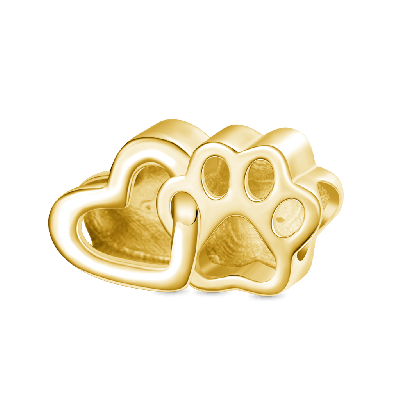 18k Gold Plated Love Pet Charm