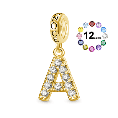 18k Gold Plated Letters Gift Pendant