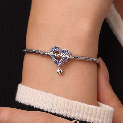 Family Members - Grandpa Heart Charm