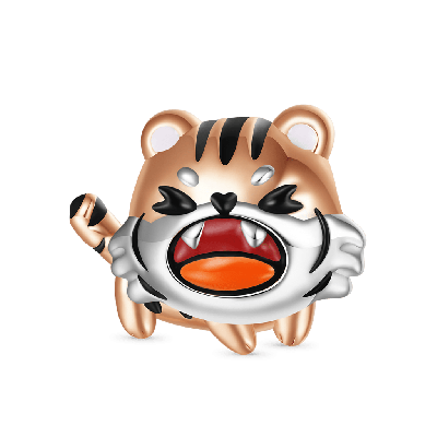 Tora the Angy Tiger Charm