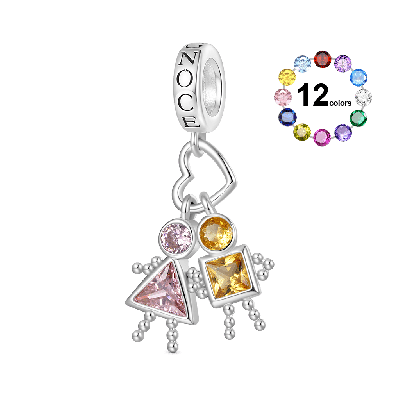 Love Characters Birthstone Pendant