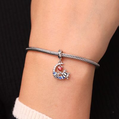 Mothers Day Moon Turtles Pendant