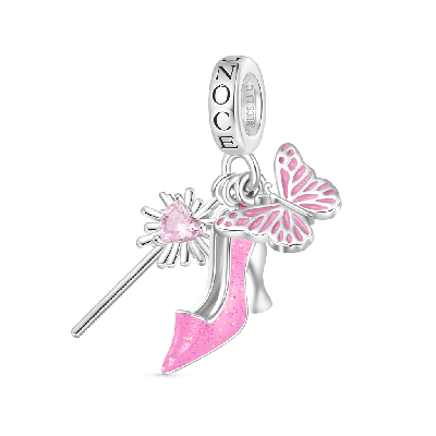 Wicked Glinda Bubble Wand Triple Pendant