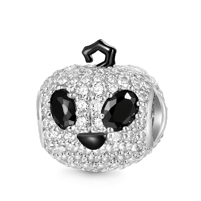 Pumpkin Alien Face Charm