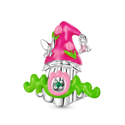 Mom Gnome Floral Charm