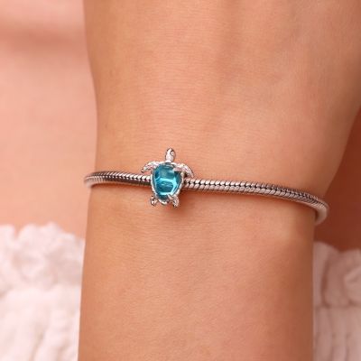 Blue Sea Turtle Charm