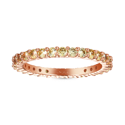 Citrine Round-cut Statement Band