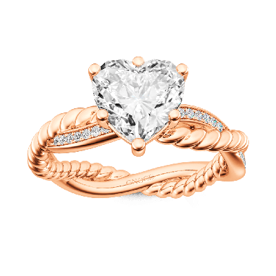 Heart Twist Infinity Ring
