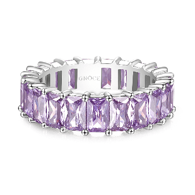 Baguette Cut Eternity Band Ring
