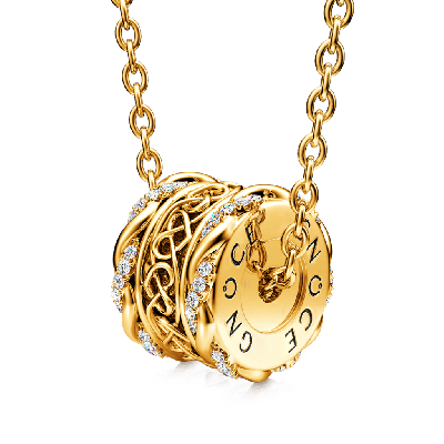 Romantic Heart Infinity Drum Necklace