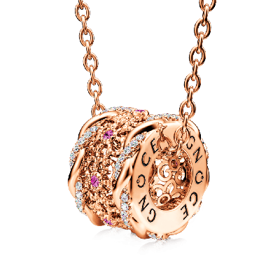 Flower Vintage Infinity Drum Necklace