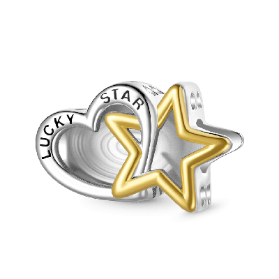 Lucky Star & Heart Charm