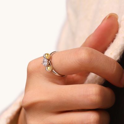 Easter Egg Shell Diamond Ring