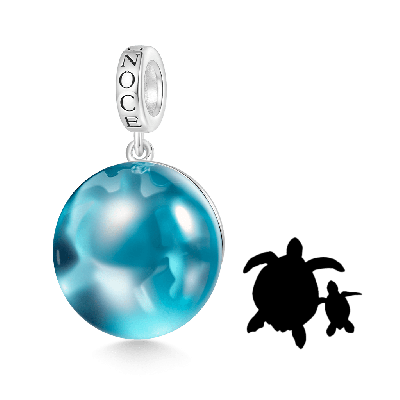 Sea Turtle Glass Pendant