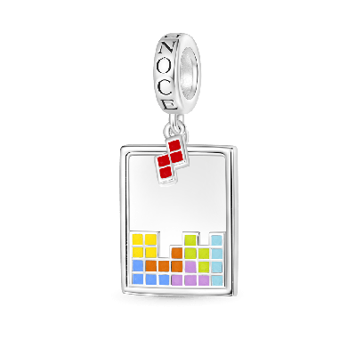 Tetris Red Tetromino Mini Pendant