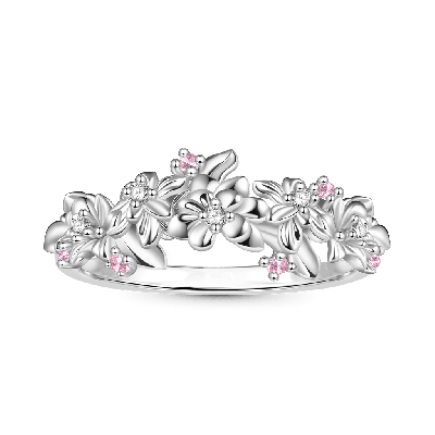 Delicate Flower Cluster Ring