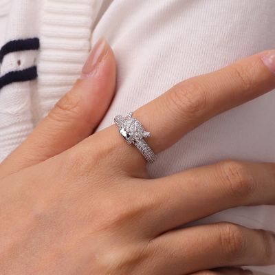 Highland Cow Diamond Ring