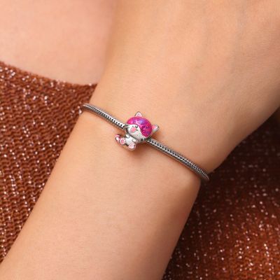 Secret Message Love U Cat Charm