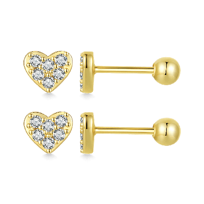 Simple Love Stud Earrings