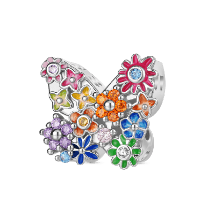 Butterfly Flower Charm