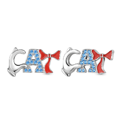 CAT Letter Stud Earrings