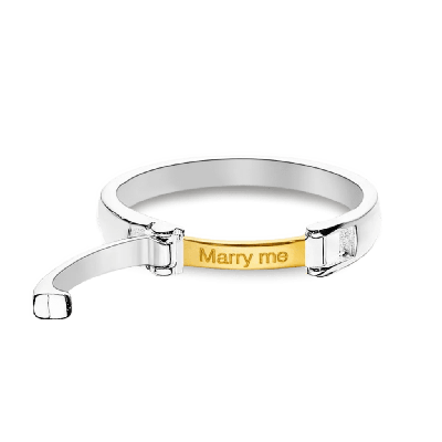 Engraved Buckle Men's Ring