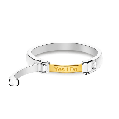 Engraved Buckle Women's Ring