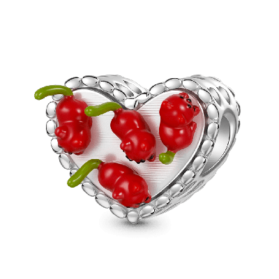 Cherry Cat Cake Charm